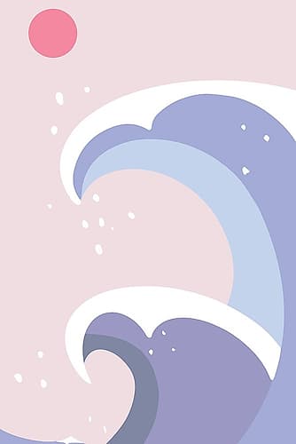 Ocean Waves #4 Minimalist Print