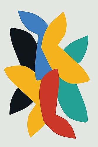 Abstract Birds Art Print