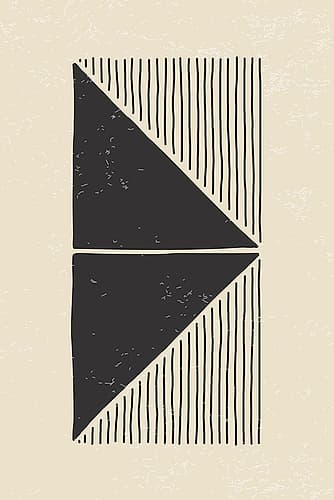 Abstract Black Set #3 Art Print