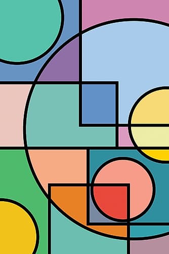 Abstract Circles Collection #2 Art Print