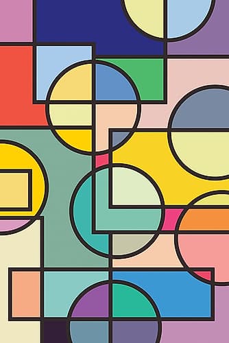 Abstract Circles Collection #3 Art Print