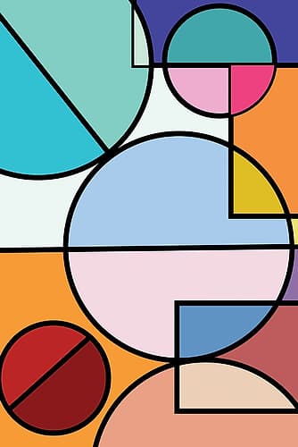Abstract Circles Collection #4 Abstract Art Print