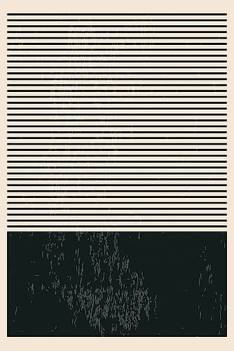 Black And White Minimal Series #2 Art Print