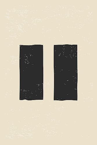 Black Minimal Shapes Series #7 Art Print