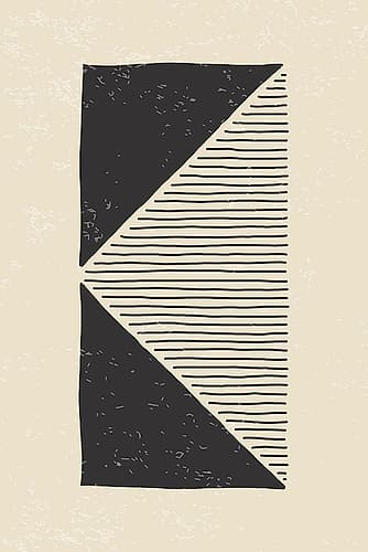 Black Triangles Series #1 Art Print