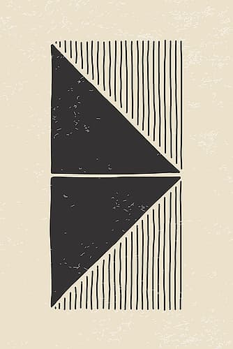 Black Triangles Series #4 Art Print