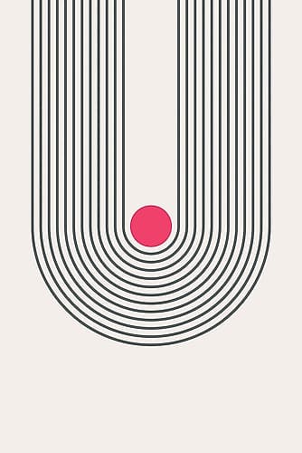 Boho Lines Series #2 Minimalist Print