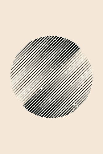 Boho Minimal Shapes #3 Art Print