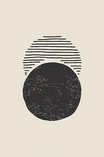 Boho Sun and Moon #2 Art Print