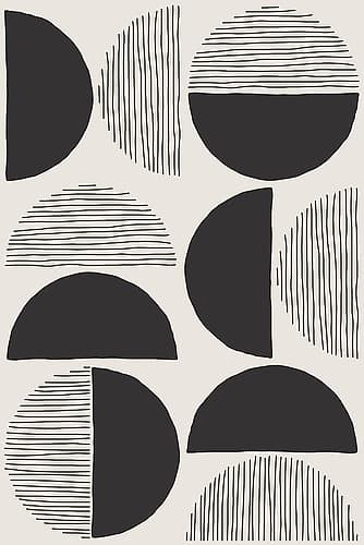 Circles and Lines #3 Art Print