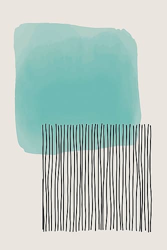 Geometric Watercolor #1 Art Print