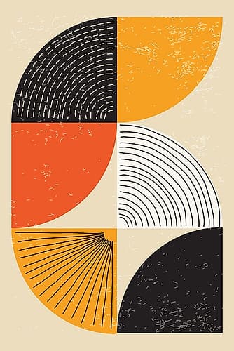 Minimal Abstract Shapes Series #4 Art Print