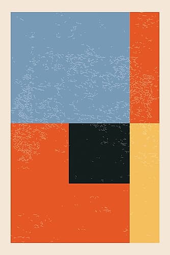 Minimal Abstract Shapes Series #16 Art Print