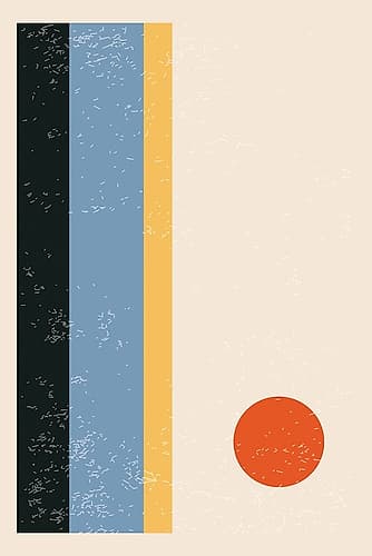 Minimal Abstract Shapes Series #20 Minimalist Print