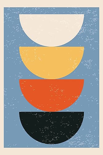 Minimal Abstract Shapes Series #21 Art Print