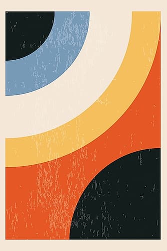 Minimal Abstract Shapes Series #24 Minimalist Print