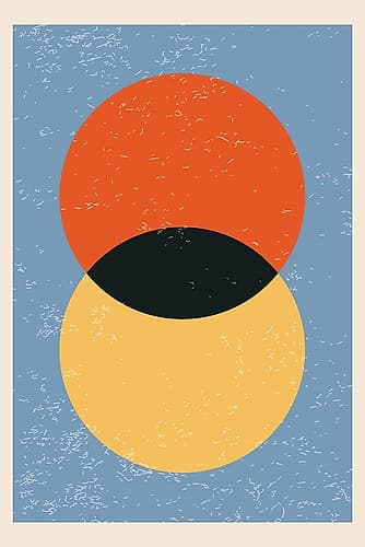 Minimal Abstract Shapes Series #25 Minimalist Print