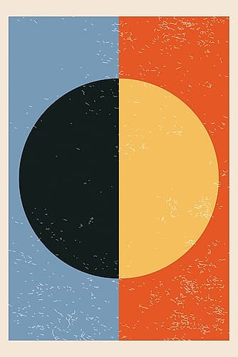 Minimal Abstract Shapes Series #27 Minimalist Print