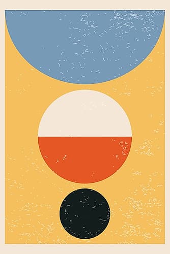 Minimal Abstract Shapes Series #29 Art Print
