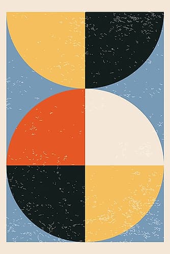 Minimal Abstract Shapes Series #31 Minimalist Print