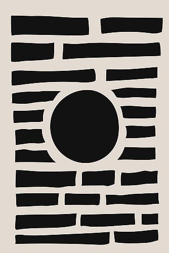 Minimal Black Expression #3 Art Print
