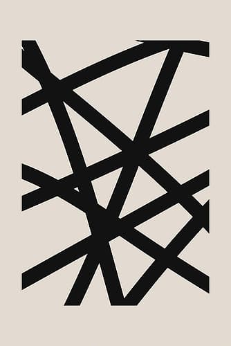 Minimal Black Expression #2 Abstract Art Print