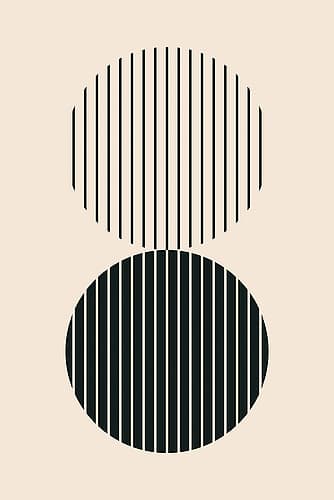 Minimal Circle Vibes #4 Art abstrait reproduction
