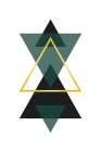 Minimal Triangle Collection #3 Art Print