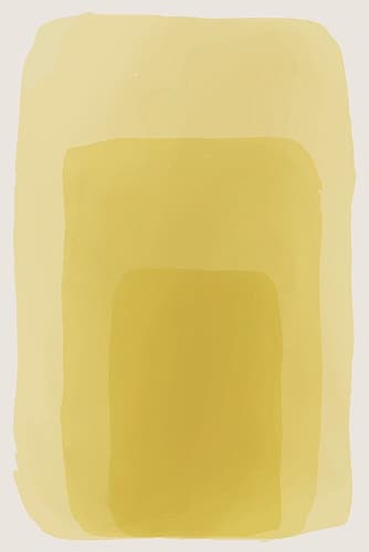 Yellow Watercolor Shapes #1 Art Print