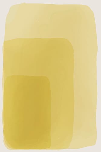 Yellow Watercolor Shapes #2 Minimalist Print