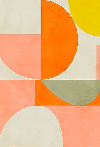 Summer Circles22 3 V Minimalist Print