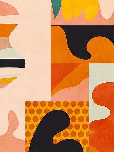 Playing Around Shapes 5 Art Print