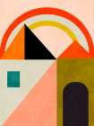 Playing Around Shapes Art Print