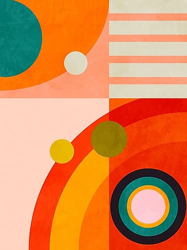 Playing Around Shapes 3 Art Print