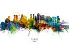 Tokyo Japan Skyline Art Print