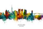 Auckland Skyline Art Print