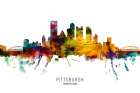 Pittsburgh Pennsylvania Skyline Art Print