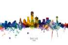 Dallas Texas Skyline Art Print