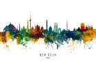 New Delhi India Skyline Art Print