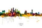 Tampa Florida Skyline Art Print