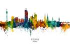Vienna Austria Skyline Art Print
