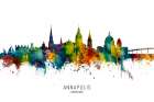 Annapolis Maryland Skyline Art Print