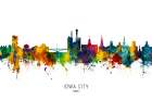 Iowa City Iowa Skyline Art Print