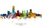 Oklahoma City Skyline Art Print