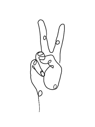 Peace and Love Always Inspirational Print