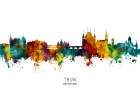 Thun Switzerland Skyline Art Print