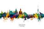 Dresden Germany Skyline Art Print