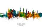 Heidelberg Germany Skyline Art Print