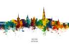 Bern Switzerland Skyline Art Print