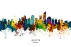 Jakarta Skyline Indonesia Art Print